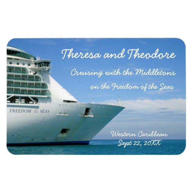 Bow und Sky Lg. Stateroom Door Marker Magnet (Horizontal)