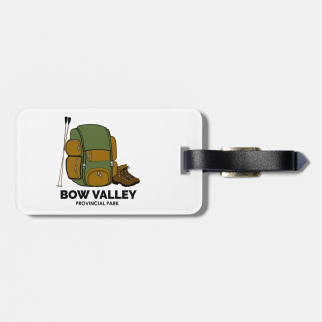 Bow Valley Provincial Park Backpack Gepäckanhänger (Rückseite horizontal)