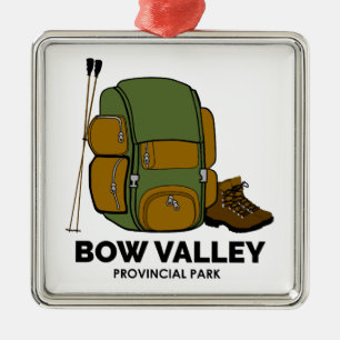 Bow Valley Provincial Park Backpack Ornament Aus Metall