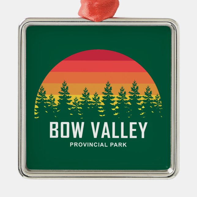 Bow Valley Provincial Park Ornament Aus Metall (Vorne)