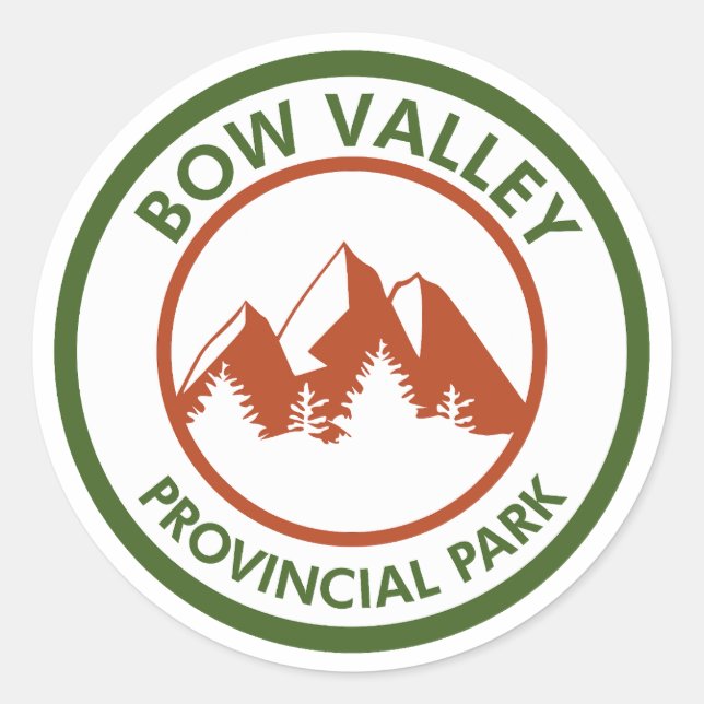 Bow Valley Provincial Park Runder Aufkleber (Vorderseite)