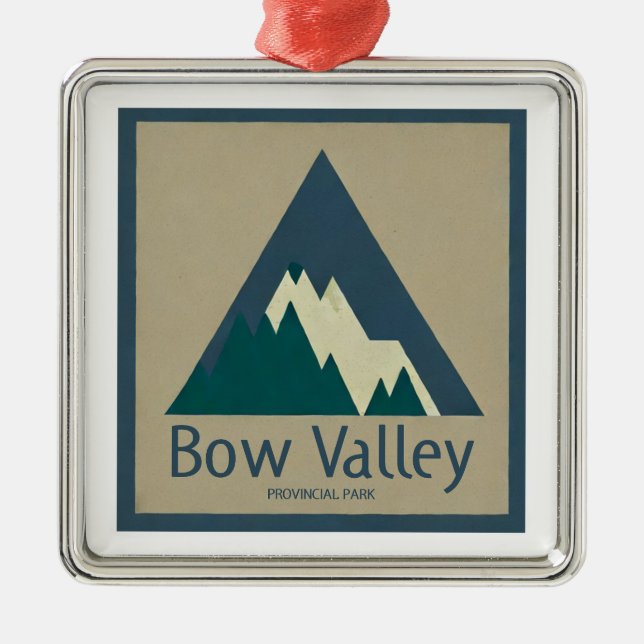 Bow Valley Provincial Park Rustic Ornament Aus Metall (Vorne)