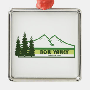 Bow Valley Provinzpark Grüne Streifen Ornament Aus Metall