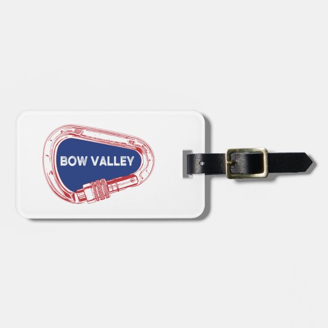 Bow Valley Rock Klettersteig Carabiner Gepäckanhänger (Vorderseite horizontal)