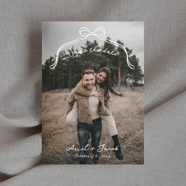 Bow Wedding speichert das Datum Save The Date