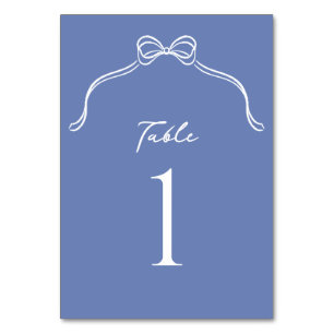 Bow Wedding Tischnummer