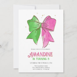 Bow Witches Girl Birthday Magical Party  Einladung