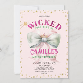 Bow Witches magical Birthday Party  Invitation Einladung