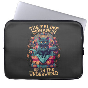 Bow zum Felinischen Monarch der Unterwelt Spooky Laptopschutzhülle
