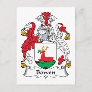 Bowen Familienwappen Postkarte