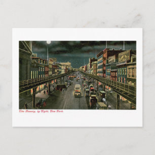 Bowery, New York Postkarte