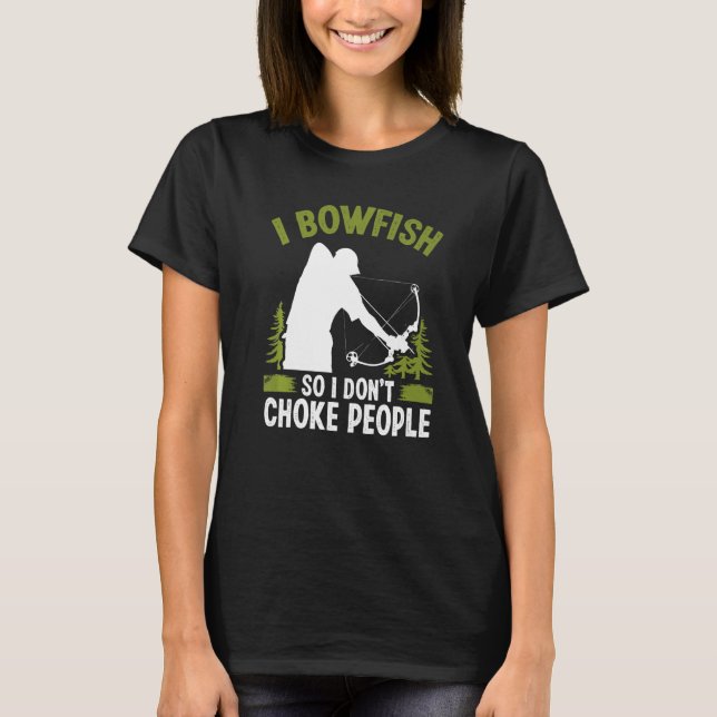 Bowfishing Airboat Archer Bow Hunter Fisherman Bow T-Shirt (Vorderseite)