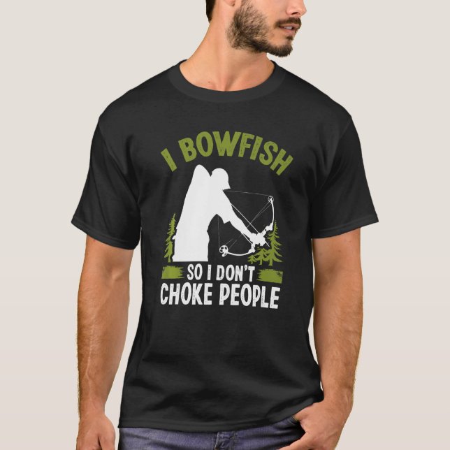 Bowfishing Airboat Archer Bow Hunter Fisherman Bow T-Shirt (Vorderseite)