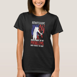 Bowfishing Bow Lights Arrows Crossbow Bowfisher T-Shirt