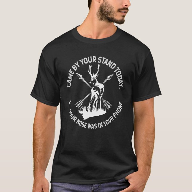 Bowhun Archer Jagd Hirschjäger Bowhunt T-Shirt (Vorderseite)