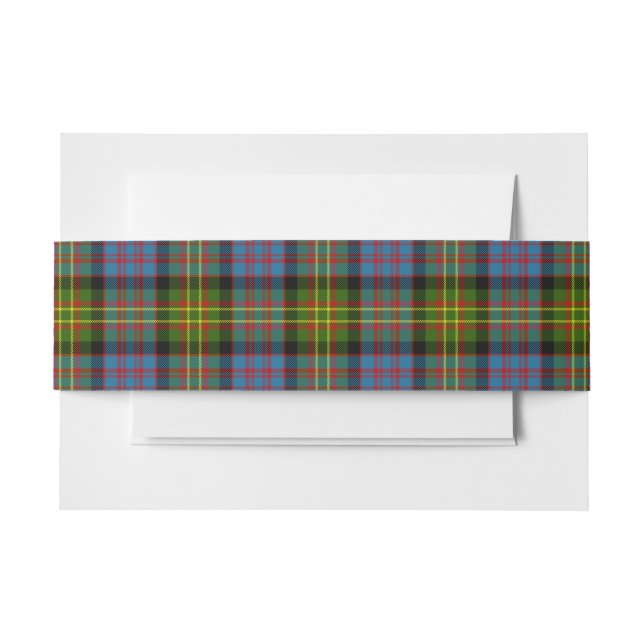 Bowie Scottish Tartan Belly Band (Vorderseite Beispiel)