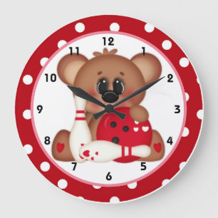Bowl Me Over Valentine's Day Wall Horloge d2