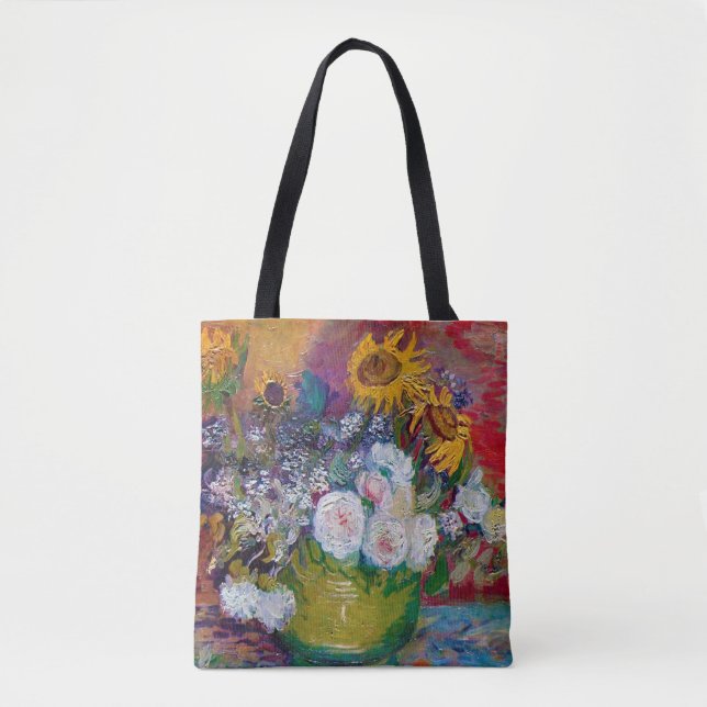 Bowl mit Blume, Van Gogh Tasche (Vorderseite)