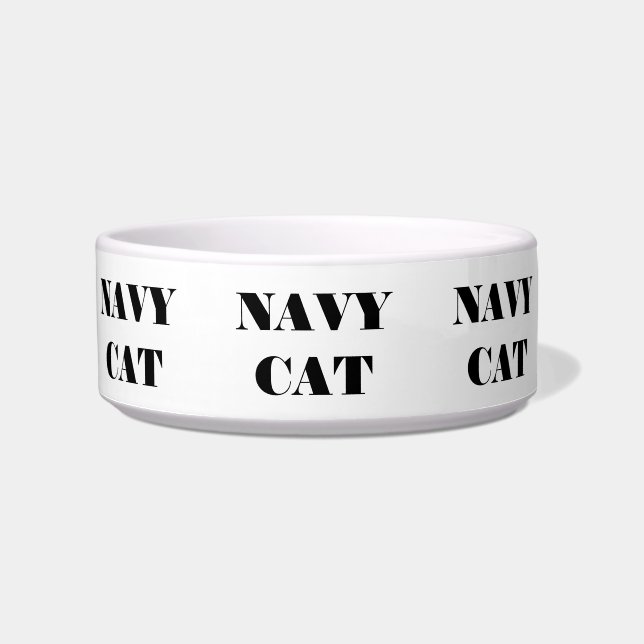Bowl Navy Cat Napf (Vorderseite)