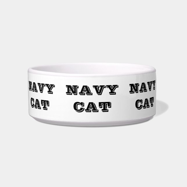 Bowl Navy Cat Napf (Vorderseite)