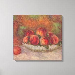 Bowl of Peaches (von Pierre-Auguste Renoir) Leinwanddruck