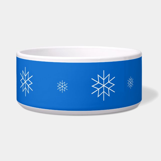 Bowl - Weiße Schneeflocken Napf (Rechts)