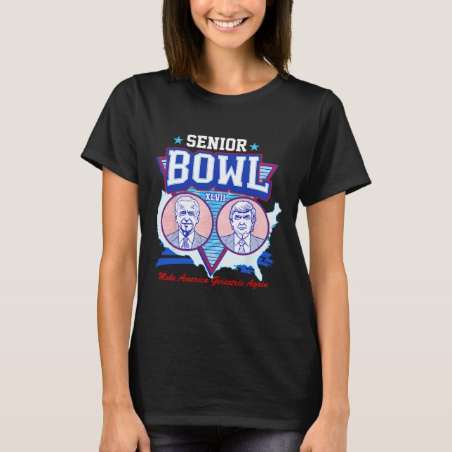 Bowl Xlvii Trump stimmte immer noch für Felon 2024 T-Shirt (Vorderseite)