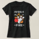Bowler-Balls sind in Flammen. T-Shirt (Design vorne)