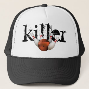 Bowler Bowling Button Killer Cool League Truckerkappe