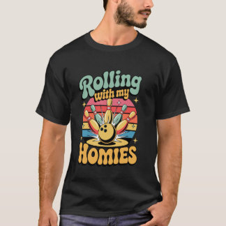 Bowler Bowling Liebhaber von Bowling Sportfan Funn T-Shirt