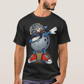 Bowler Dabbing Sonnenbrille Bowling T-Shirt