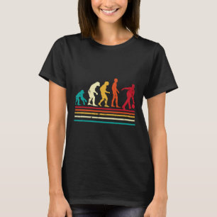Bowler Evolution Retro Bowling-Team Männer Frauen T-Shirt