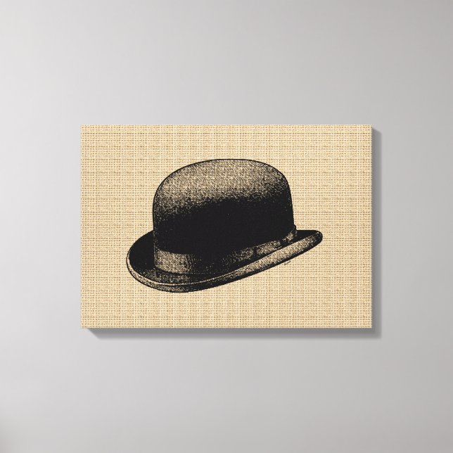 Bowler Hat auf Leinwand (Vorderseite)