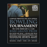 Bowler Portrait, Ten-Button-Bowling-Turnier Flyer<br><div class="desc">Bowler Portrait,  Ten-Button Bowling Turnier Werbe-Flyer von der Business Card Store.</div>