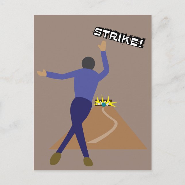 Bowler Postkarte (Vorderseite)