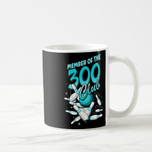 Bowler wirft Pins Motiv Mitglied des 300-Clubs Kaffeetasse