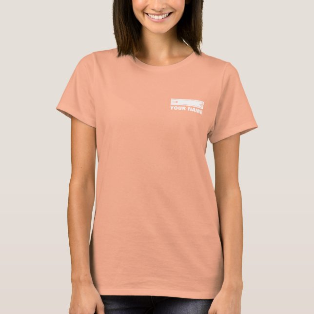 Bowlerjacke mit Teamname und Bowling-Gasse T-Shirt (Vorderseite)