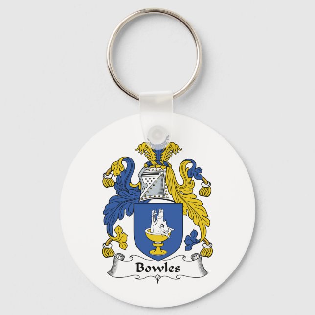 Bowles Familienwappen Schlüsselanhänger (Vorderseite)