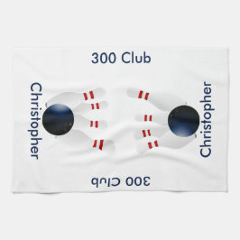 Bowling 300 Club Personalisiert Geschirrtuch