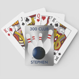 Bowling 300 Club Personalisiert Spielkarten