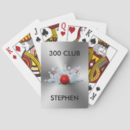 Bowling 300 Club Personalisiert Spielkarten