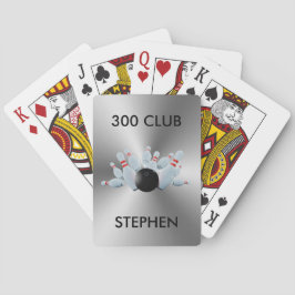 Bowling 300 Club Personalisierte Spielkarten