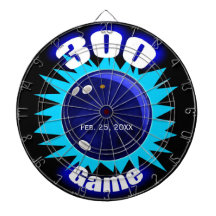 Bowling 300 Spiel, mit Datum, Dartboard mit Darts