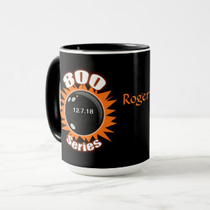 Bowling 800 High Series Orange und Schwarz Tasse