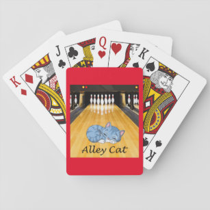 Bowling Alley Pastime Spielen Sie die Alley Cat Ca Spielkarten