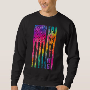Bowling American Flag Patriotischer Stolz 4. Juli Sweatshirt