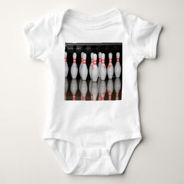 Bowling Baby Strampler (Vorderseite)