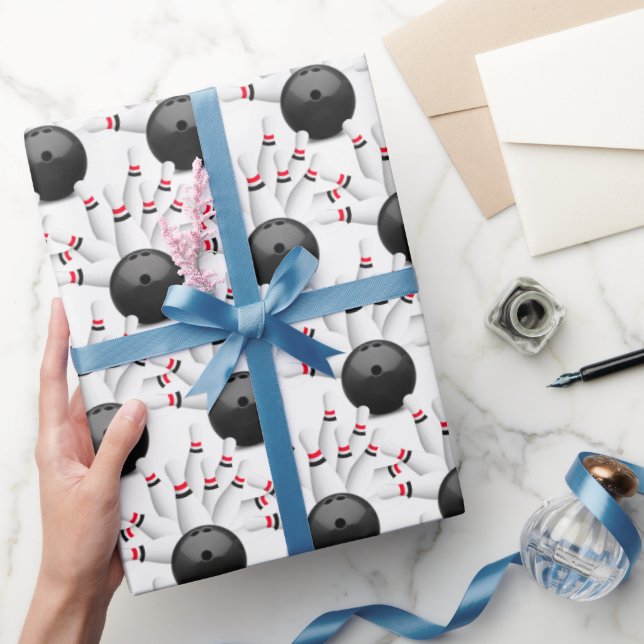 Bowling Ball Birthday Geschenkpapier (Schenken)