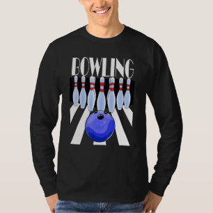 Bowling Ball Bowler Team Bowl Buttone Bowlers T-Shirt