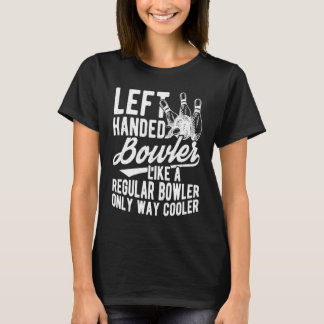 Bowling Ball Button Bowler Strike Bowling Team Bow T-Shirt